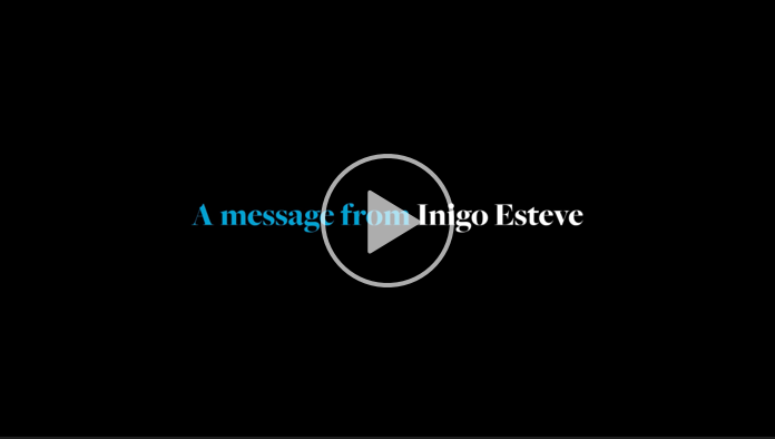 Message from Inigo Esteve